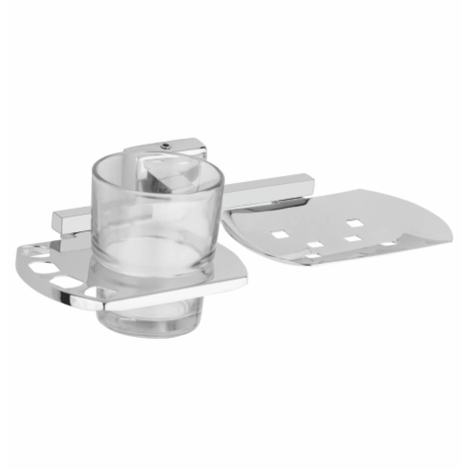 Soap Dish & Tumbler - Bathix Bath Accessories