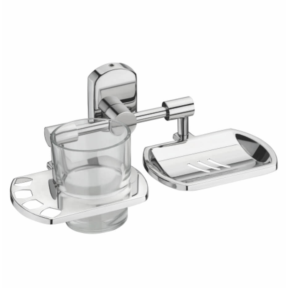 Soap Dish & Tumbler - Bathix Bath Accessories