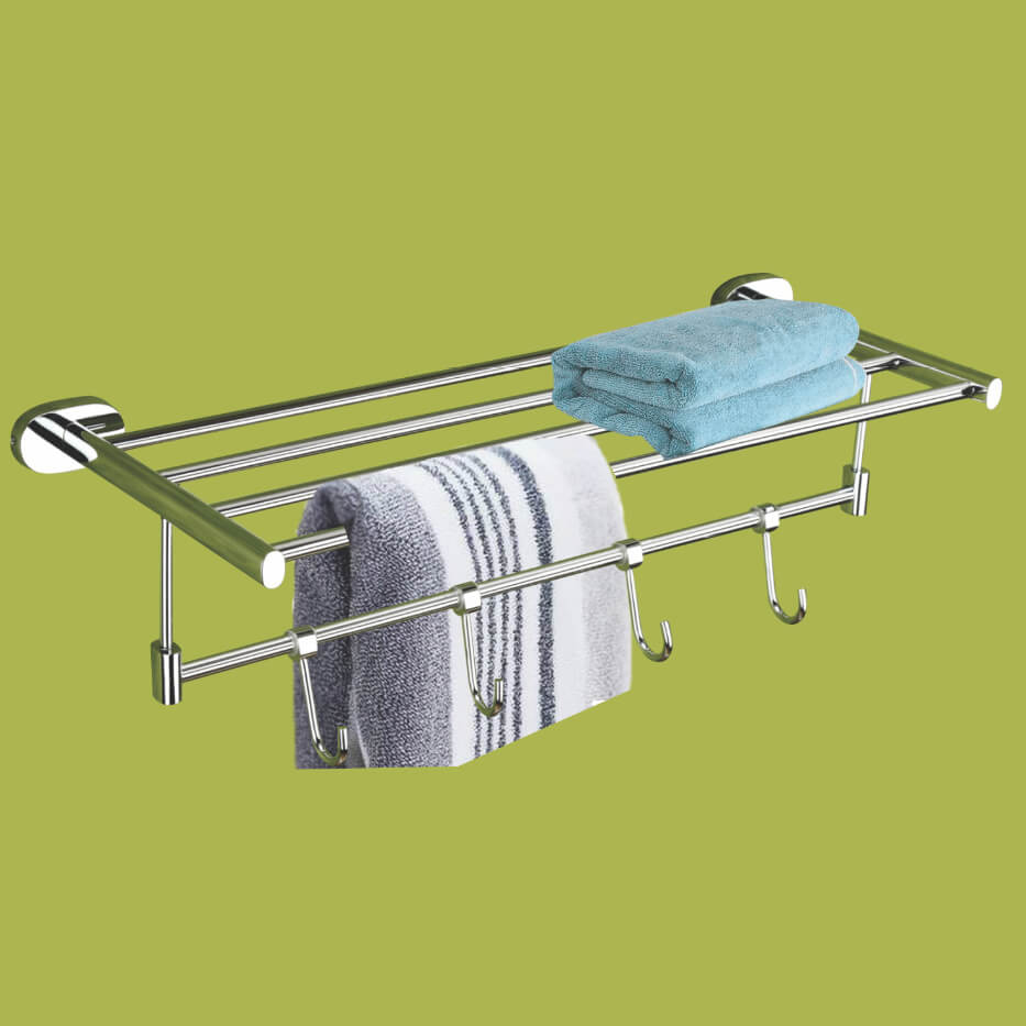 Towel Rack With Hook - Bathix Bath Accessories