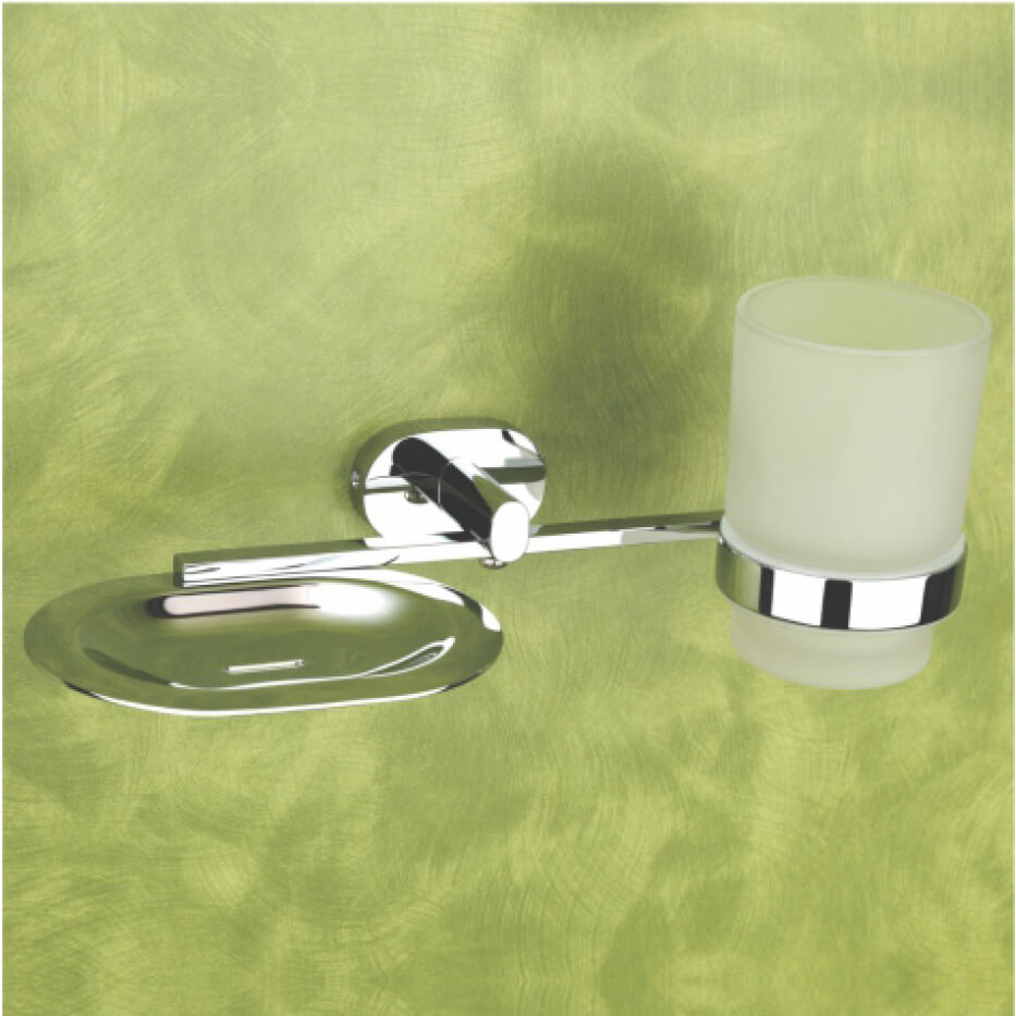 Soap Dish & Tumbler - Bathix Bath Accessories